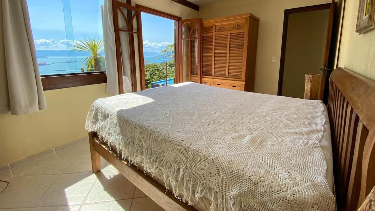 Casa piscina, vista para o mar e espaço gourmet/churrasqueira Ilhabela Exterior foto